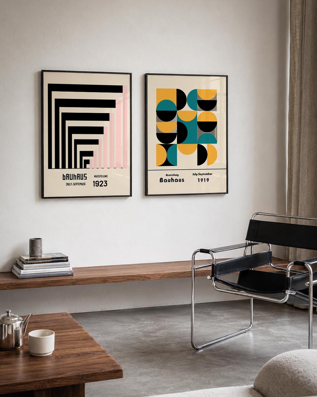Lijnen en kleurvlakken Posterset