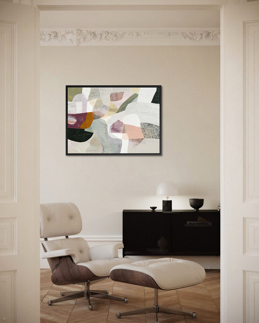 Organische vormen compositie Kunstwerk