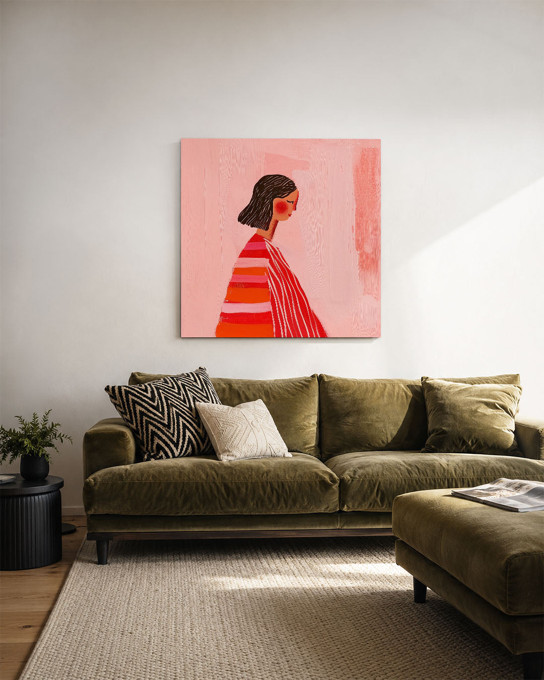 Gestileerd portret Kunstwerk