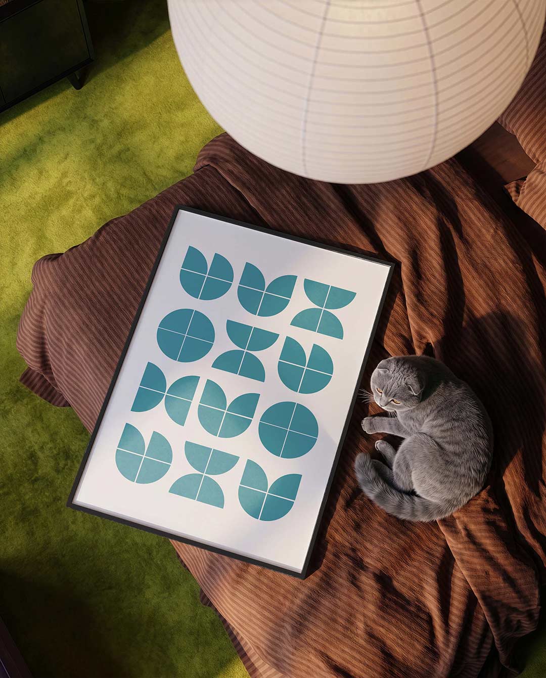 Vormritme en kleur Poster
