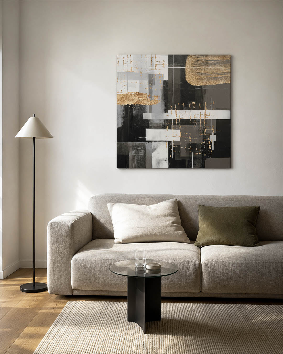 Gelaagde compositie Kunstwerk