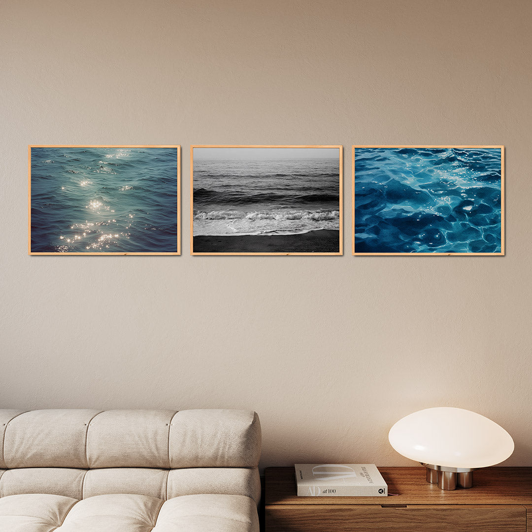 Sprankelend wateroppervlak Posterset