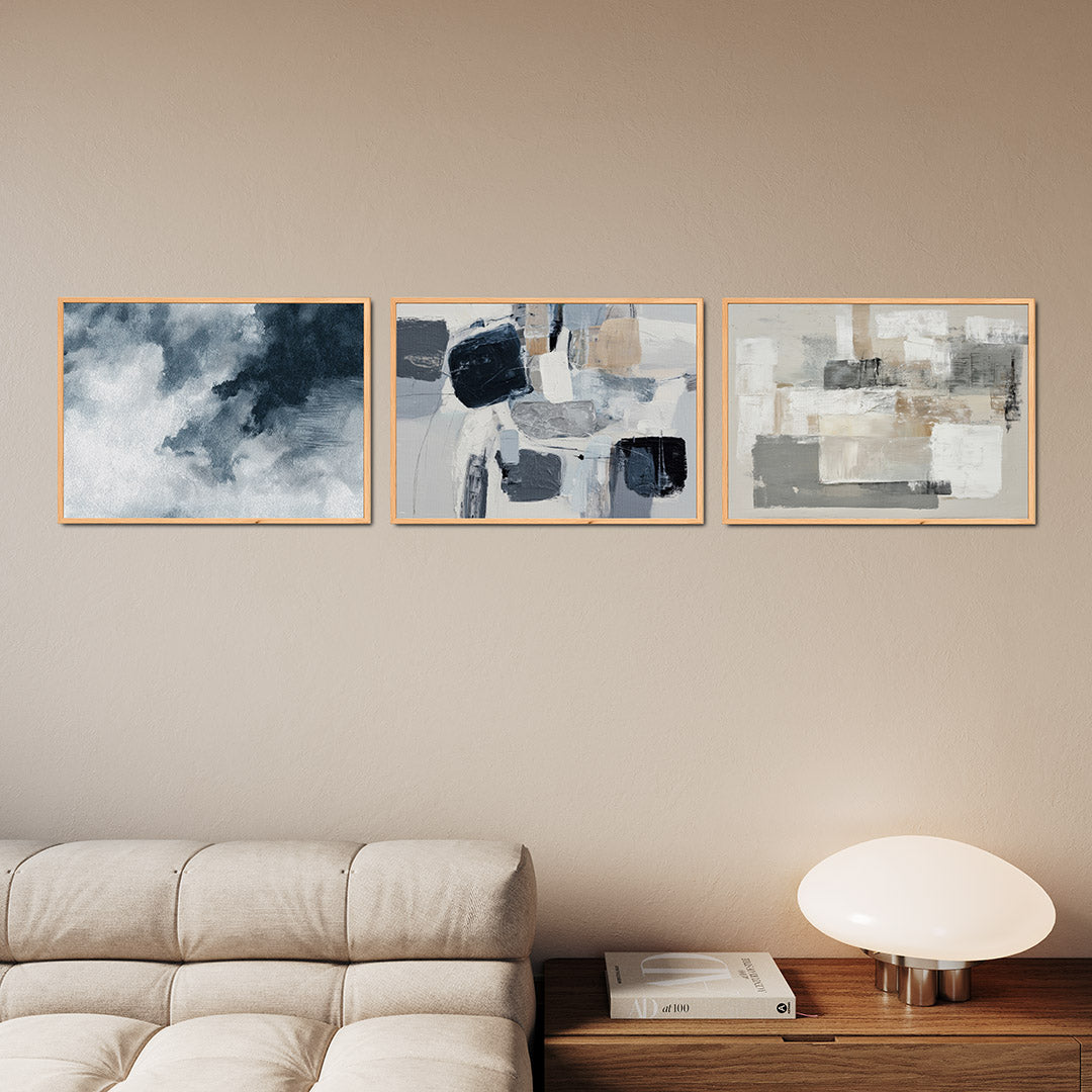 Wolkachtige textuur Posterset