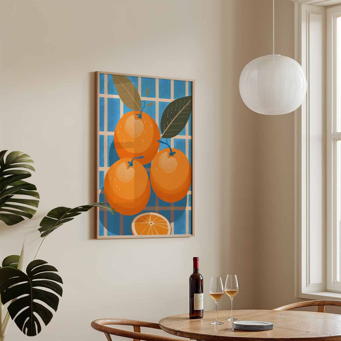 Zomerse Sinaasappelverwondering Poster-WallArtistic