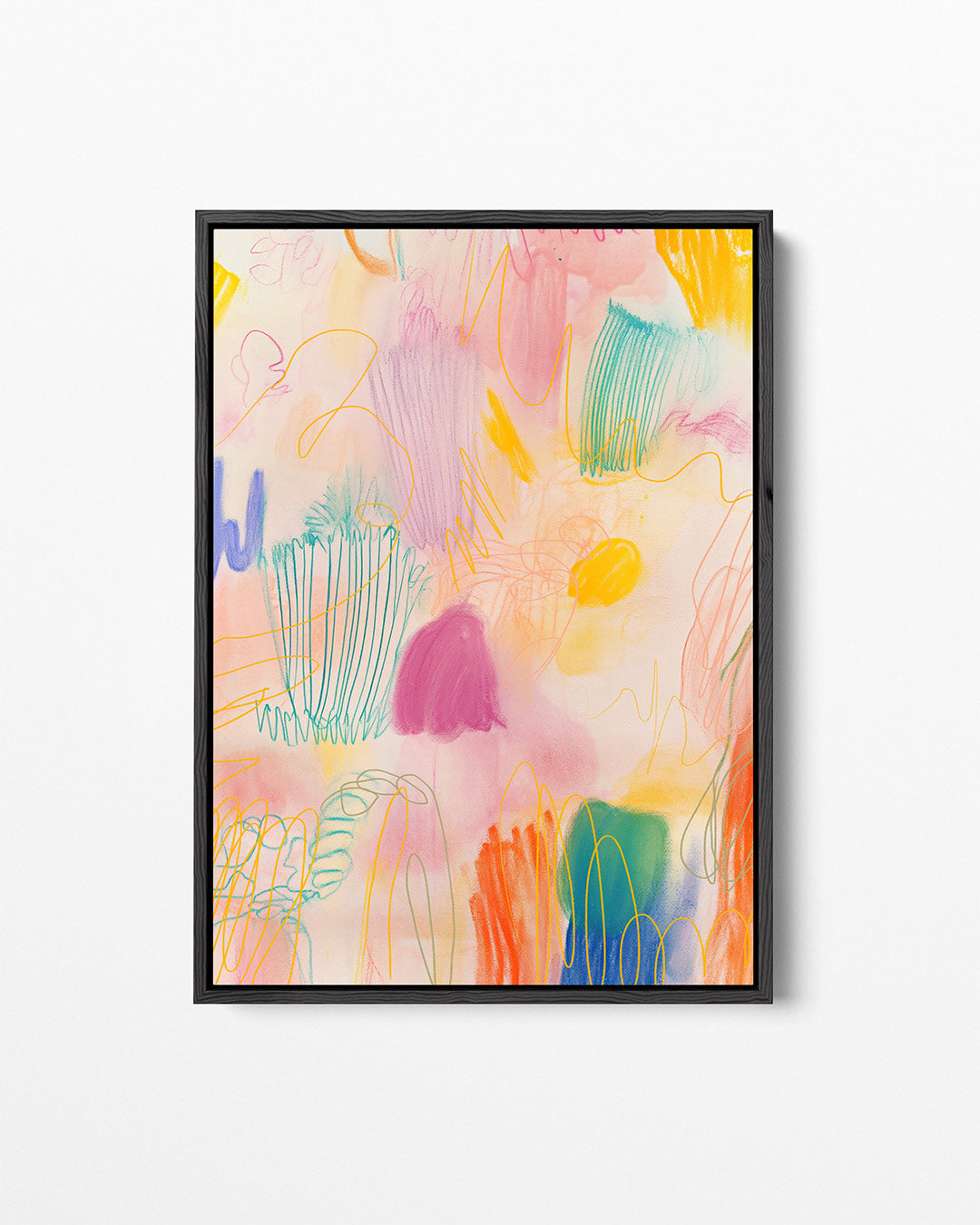 Kleurrijke vormen Kunstwerk