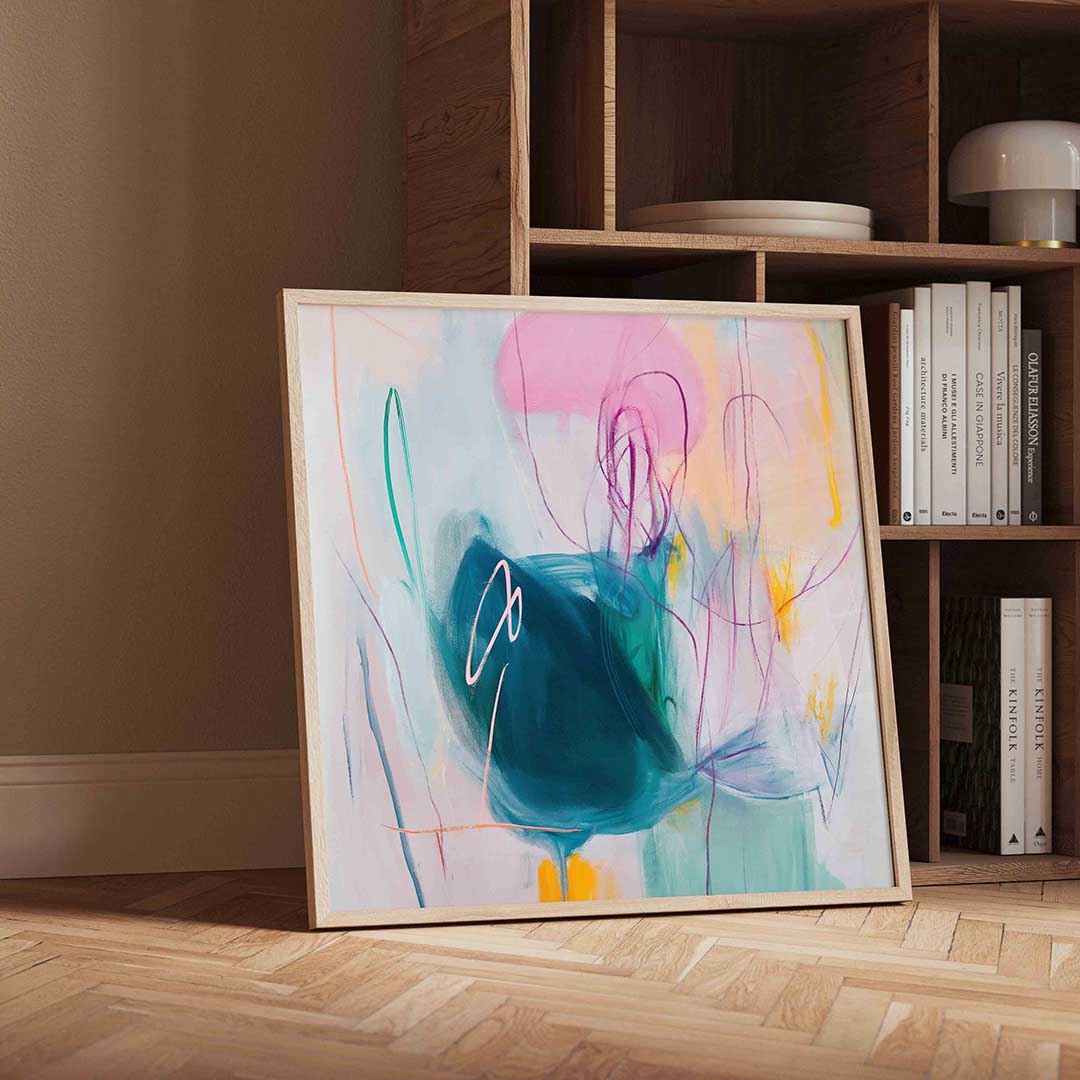 Abstracte vormen en kleuren Poster