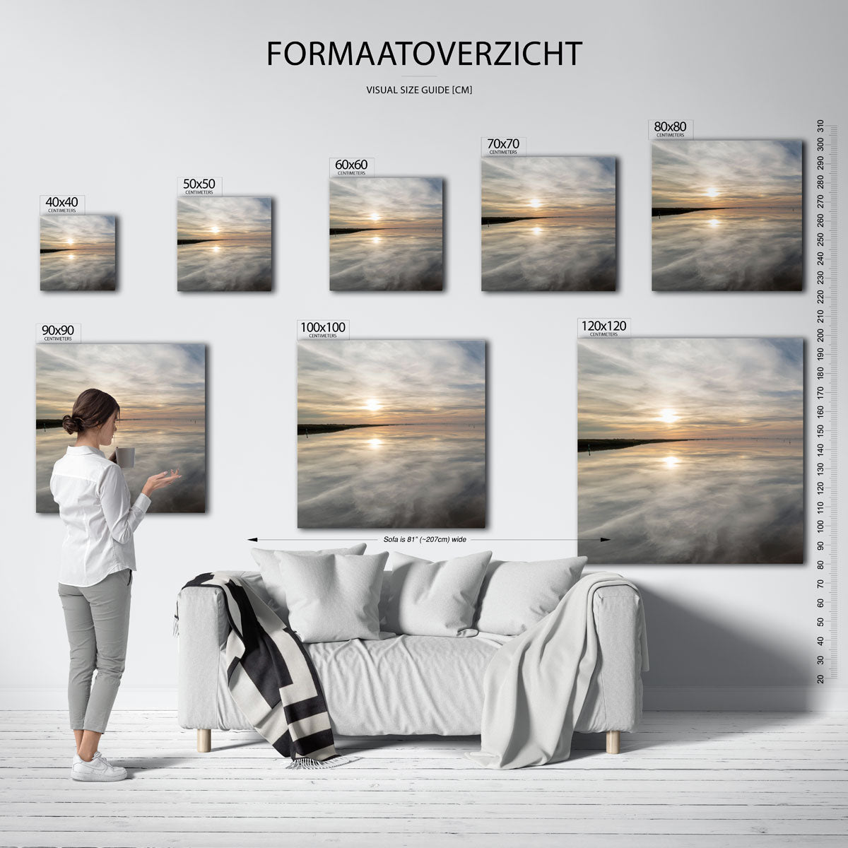 Rustige zonsondergang Poster