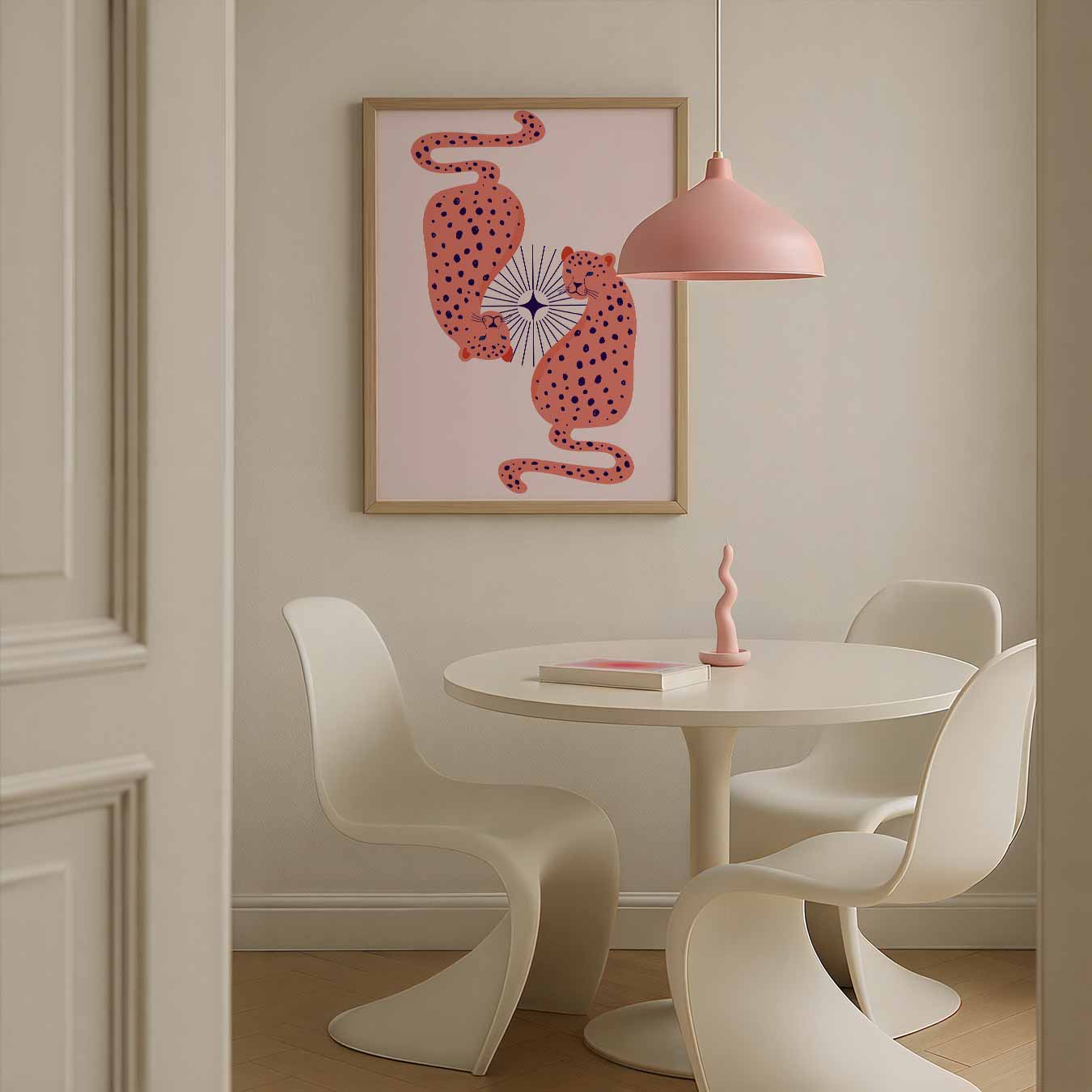 Stijlvolle Luipaard Dubbelganger Poster-WallArtistic
