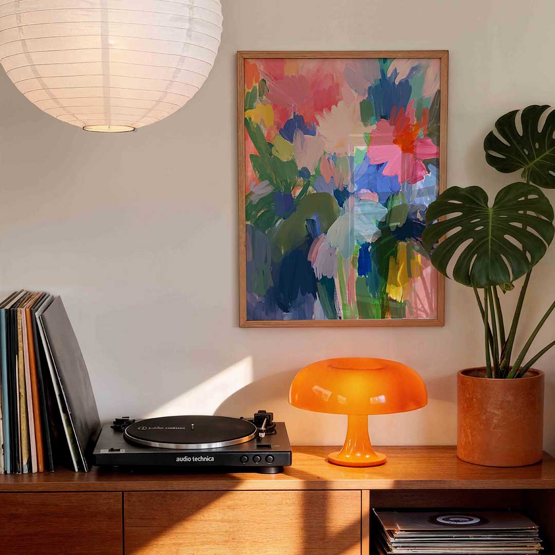Bloemen in levendige kleuren Poster