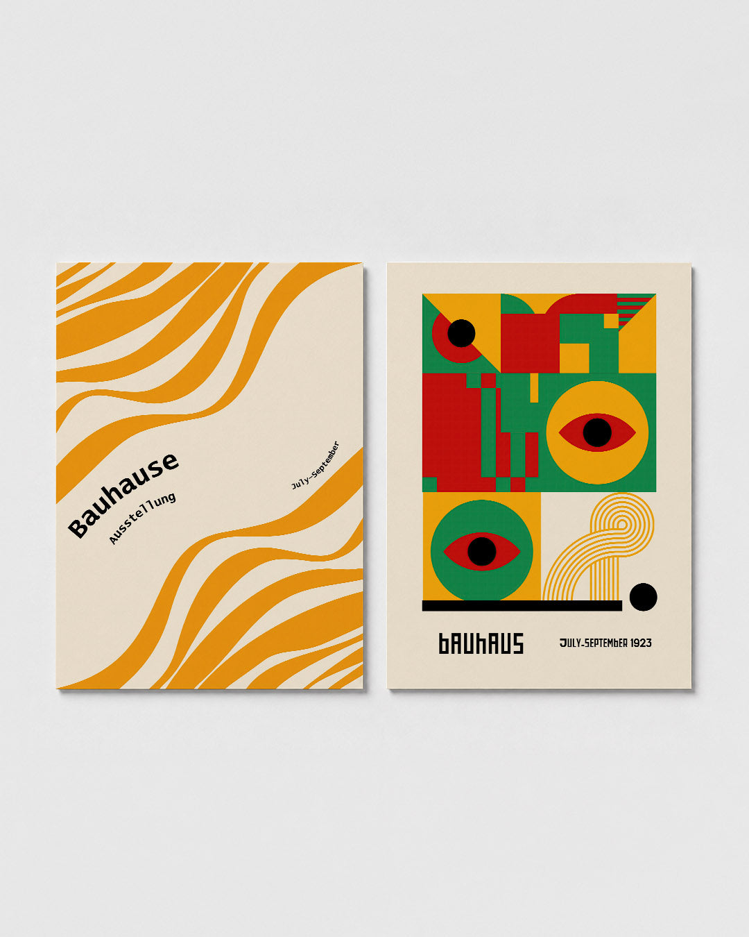 Golvend lijnenspel Posterset