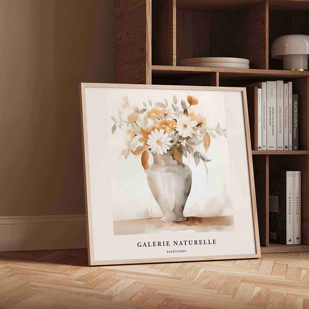 Bloemen in vaas Poster