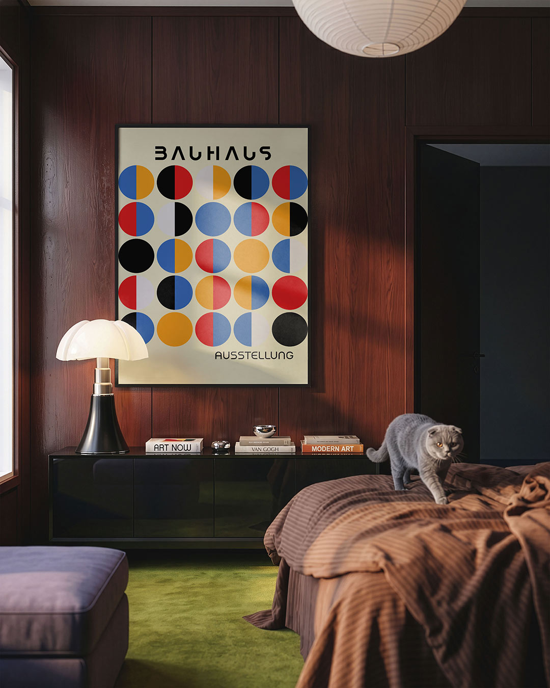 Cirkelpatroon en kleur Poster