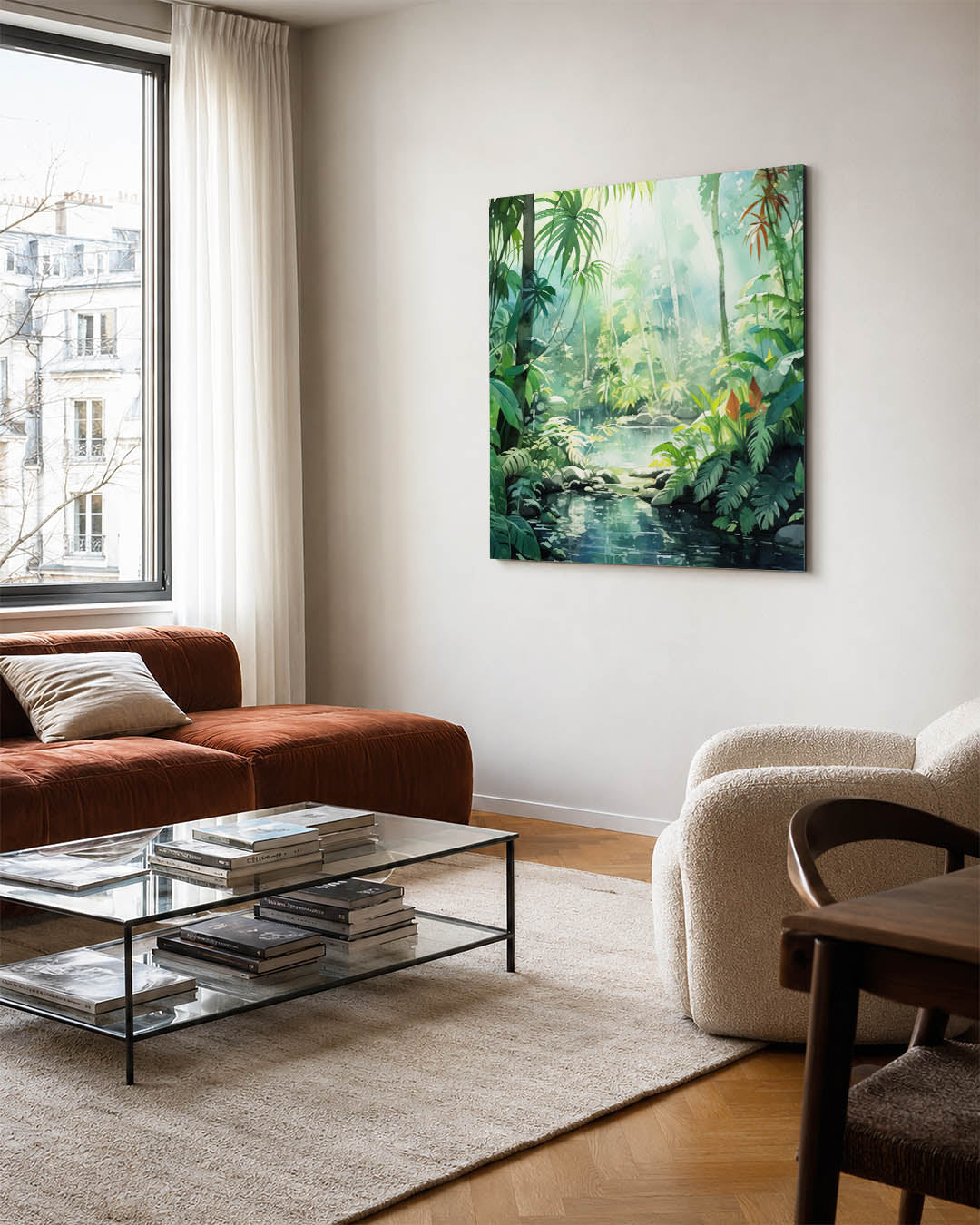 Lush groene oase Kunstwerk