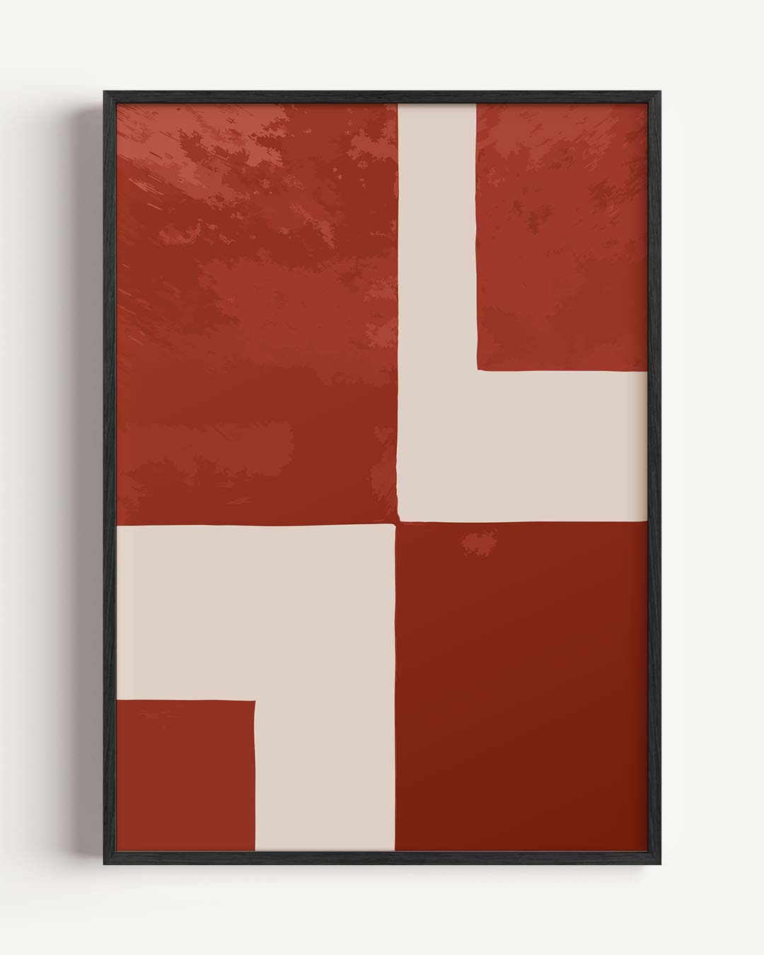 Moderne Abstracte Streken Poster-WallArtistic