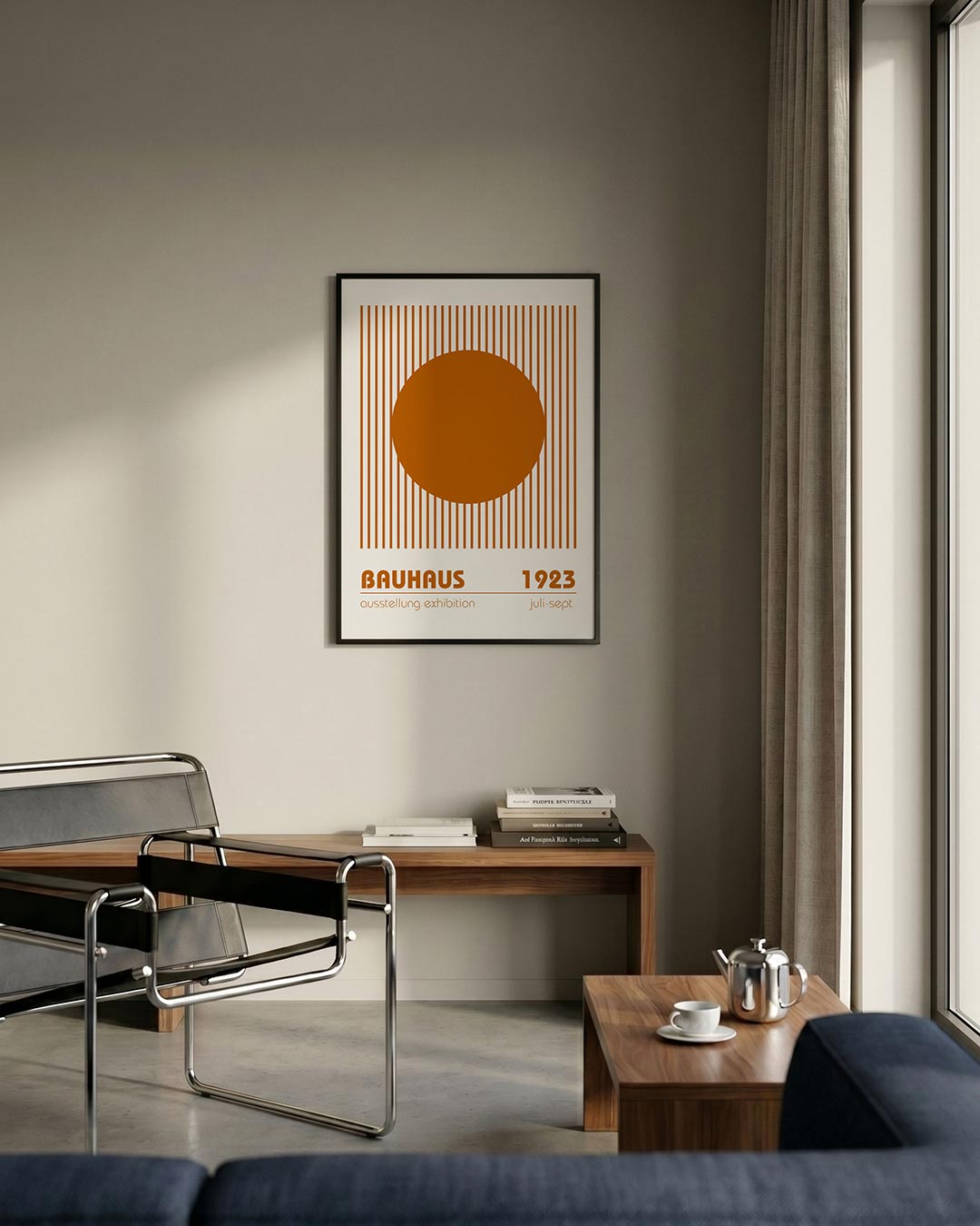 Cirkel en lijnen Poster