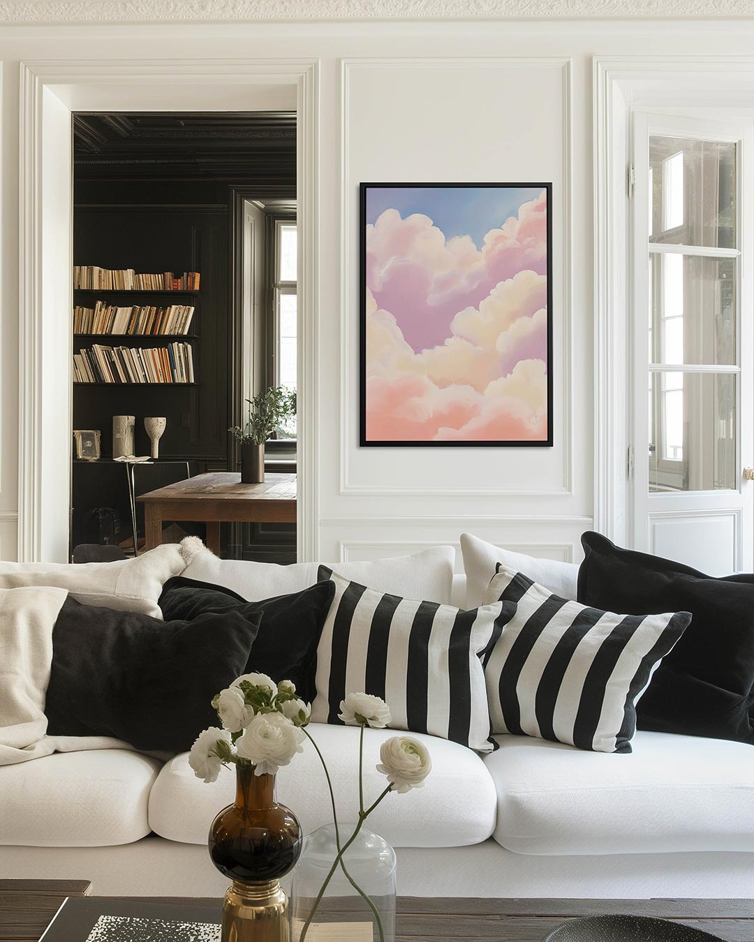 Dromerige wolkenlucht Kunstwerk