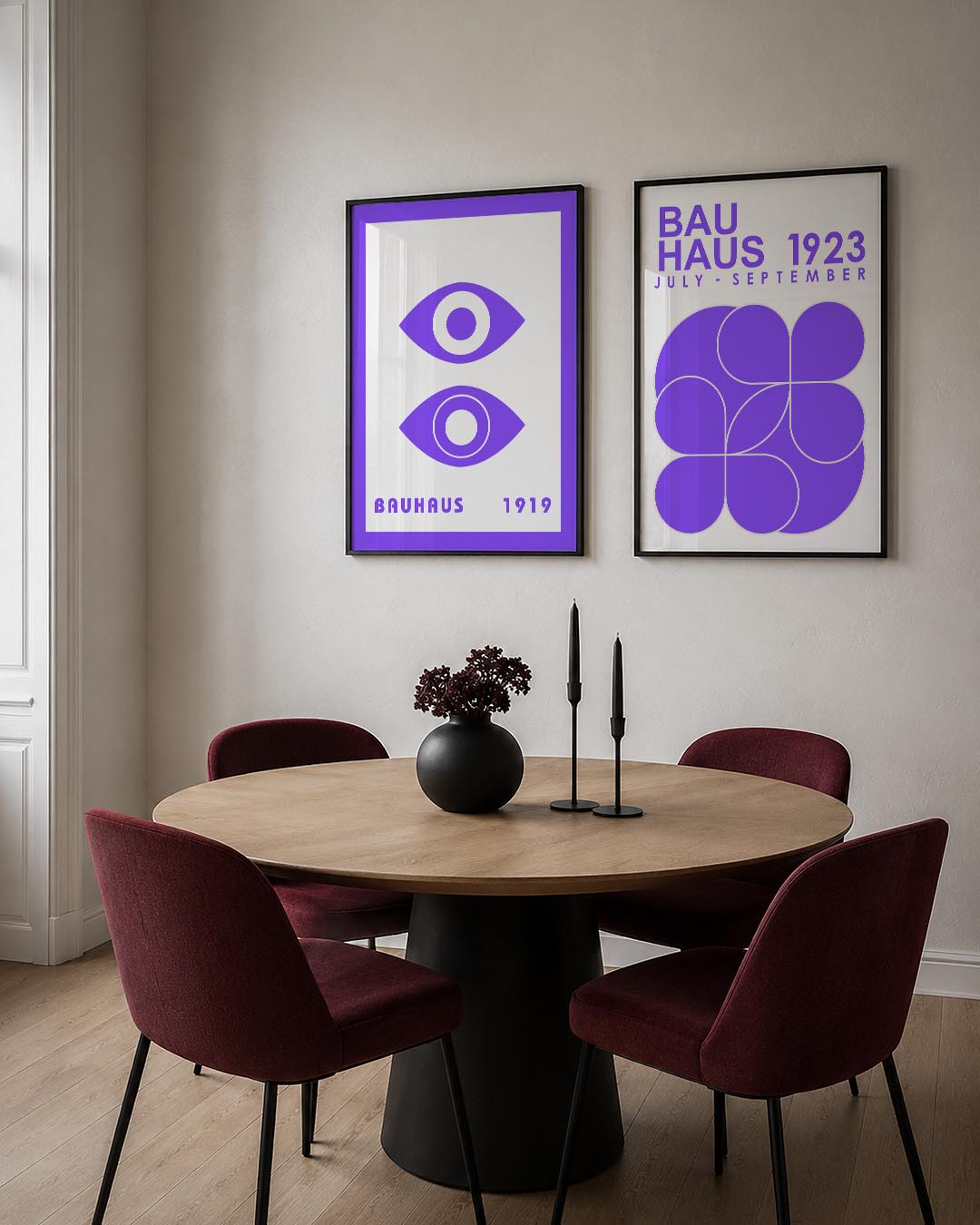 Oogvormen en kleur Posterset