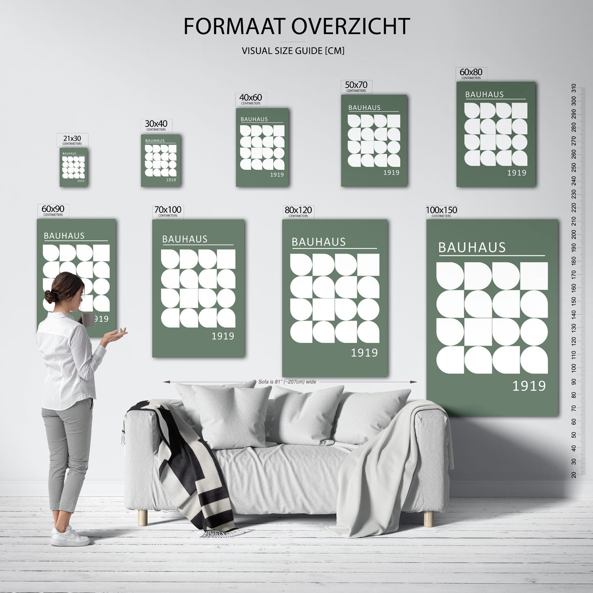 Vormritme en balans Poster
