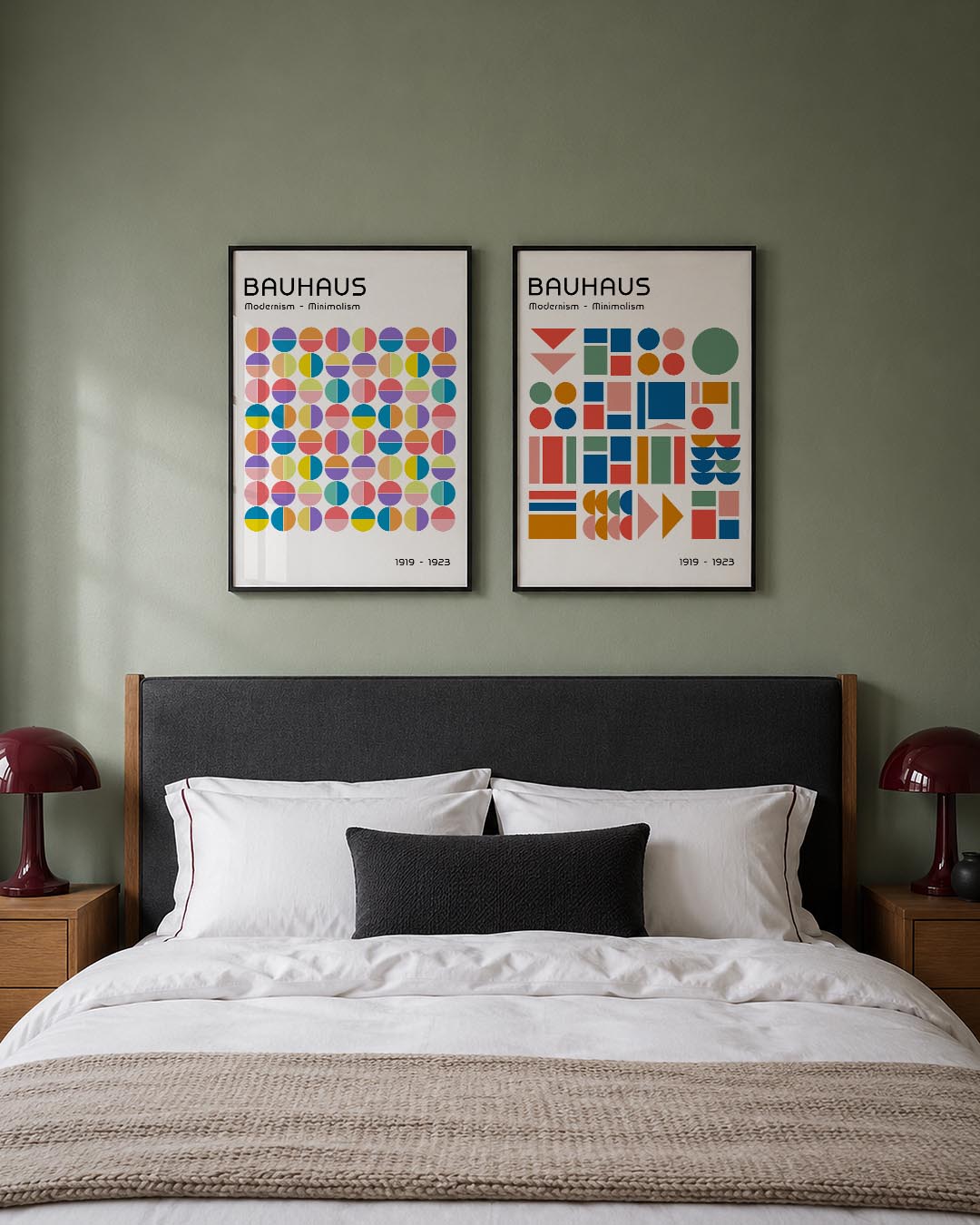Kleurrijke cirkelritmes Posterset