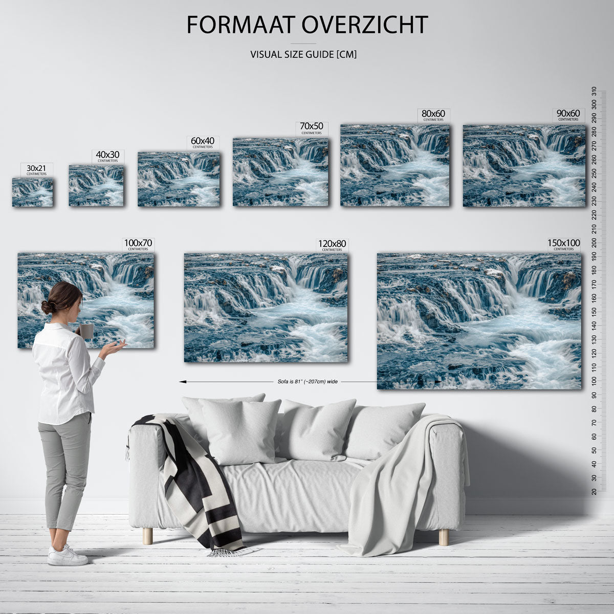 Waterval kracht Poster