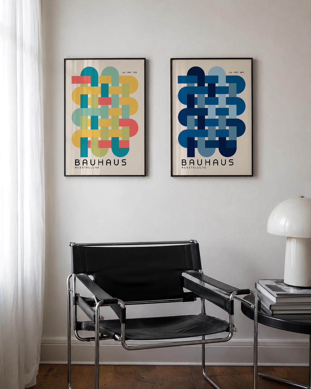 Vlechtwerk en kleur Posterset