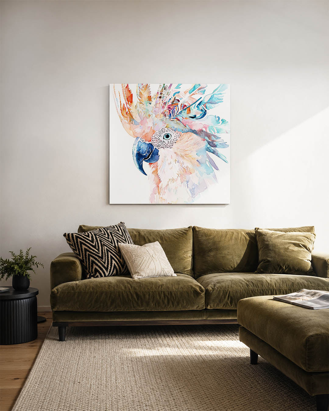 Vrolijke vogel illustratie Kunstwerk