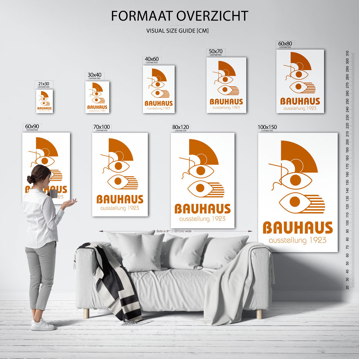 Oogvormen en lijnen Poster