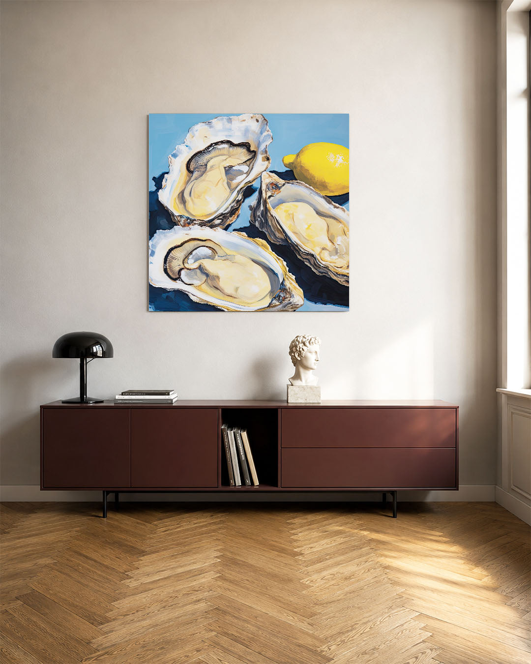 Oesters en citroen Kunstwerk