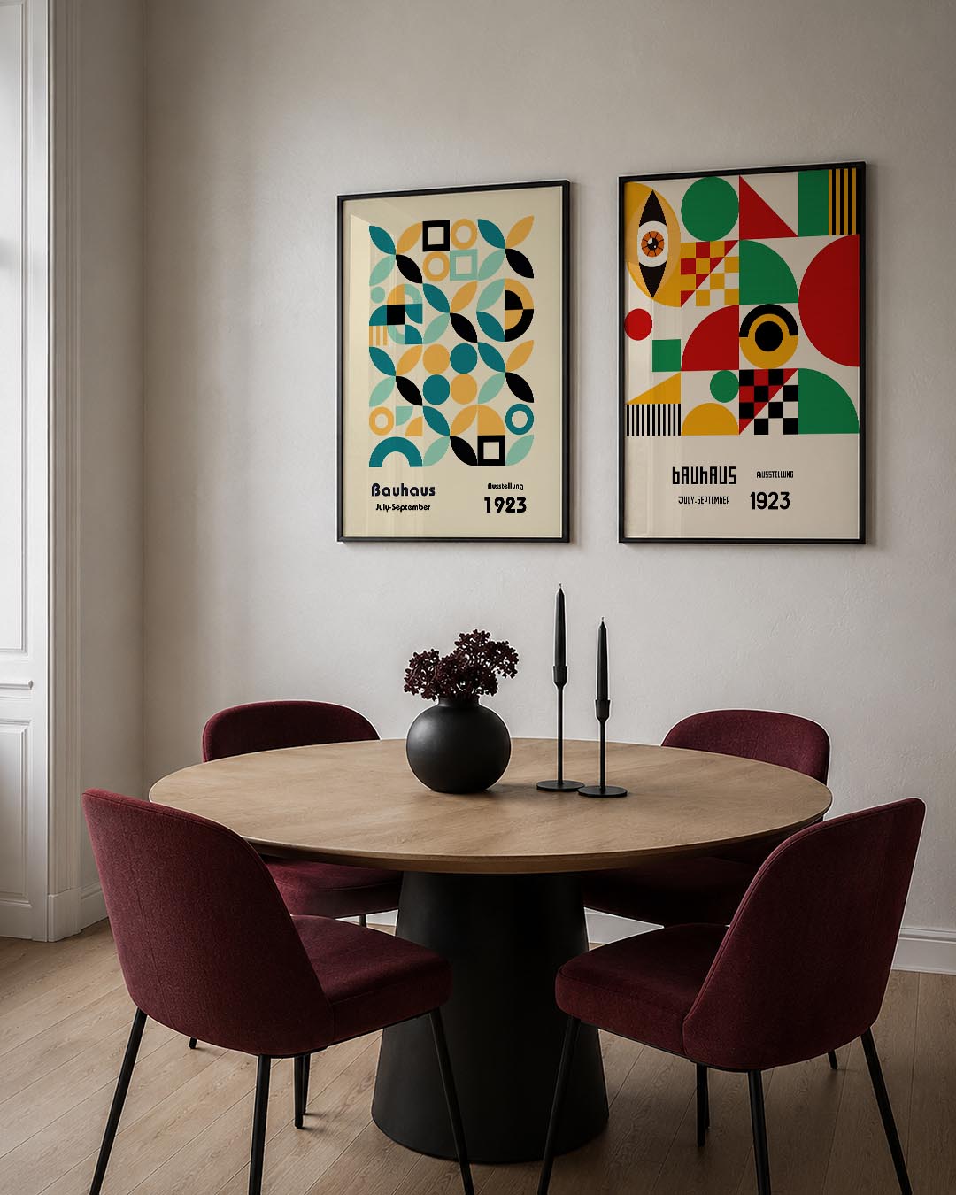 Vormen en kleurenspel Posterset