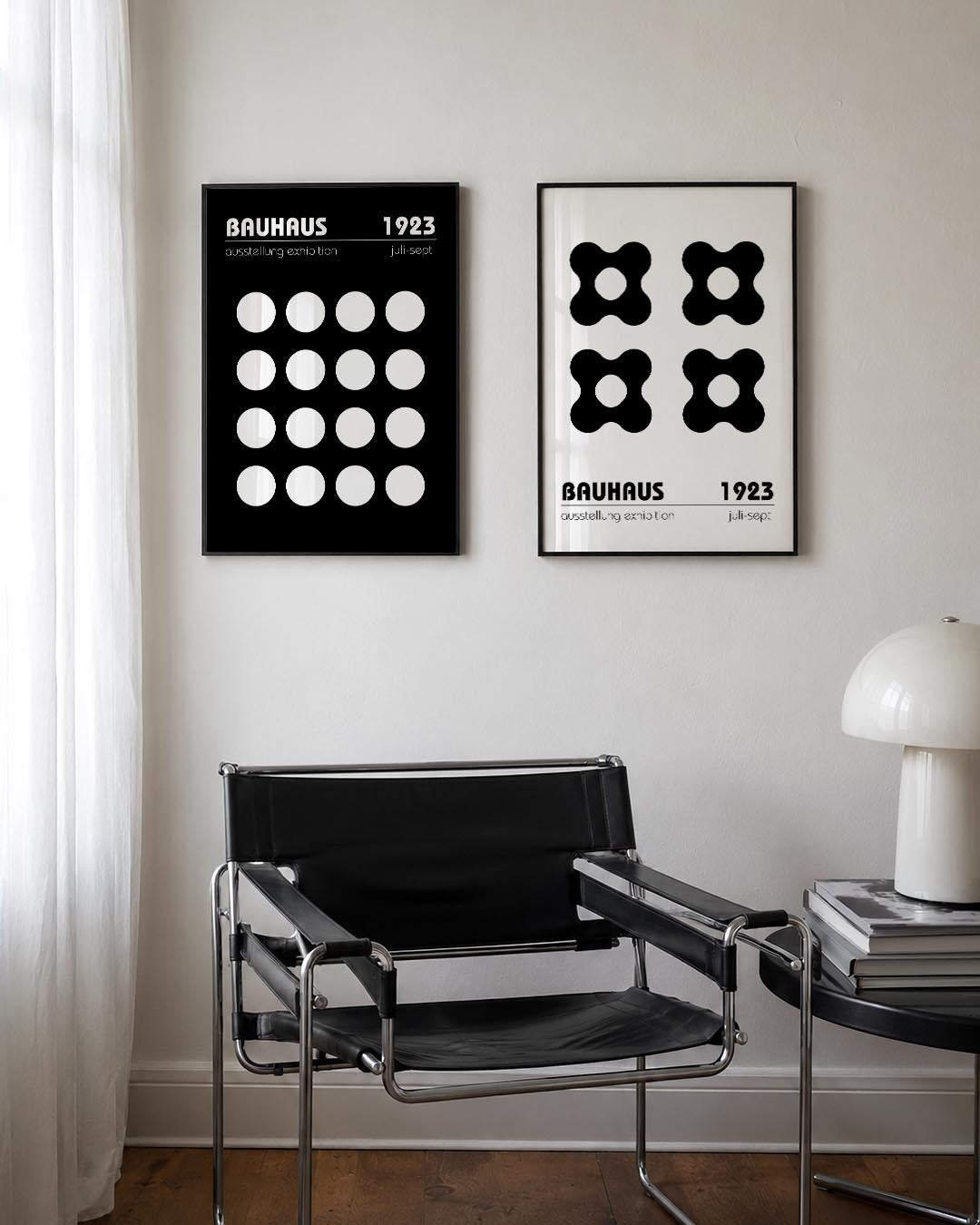 Cirkelpatroon contrast Posterset
