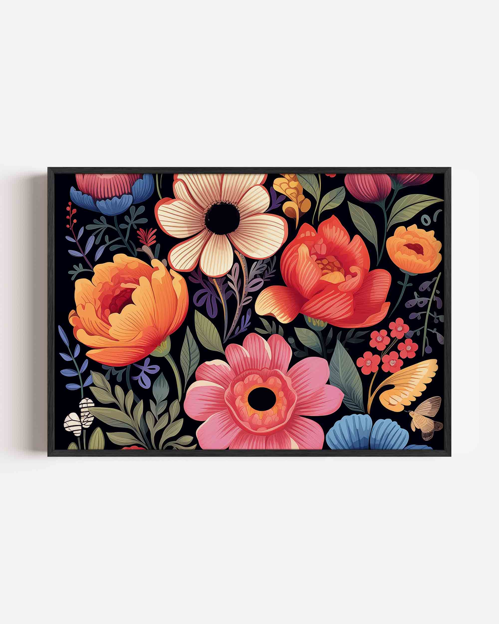 Bloemen en bladeren Poster