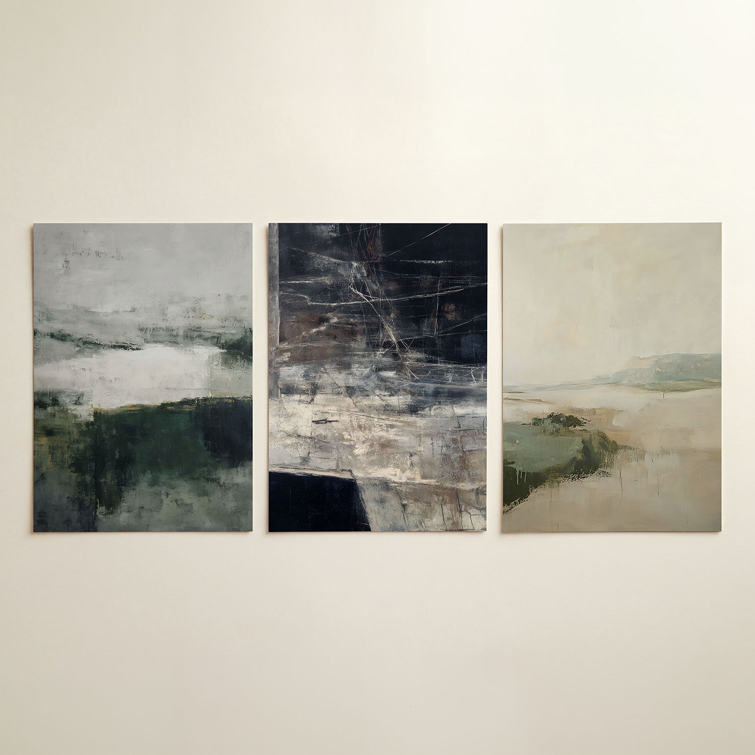 Mistige landschapstinten Posterset