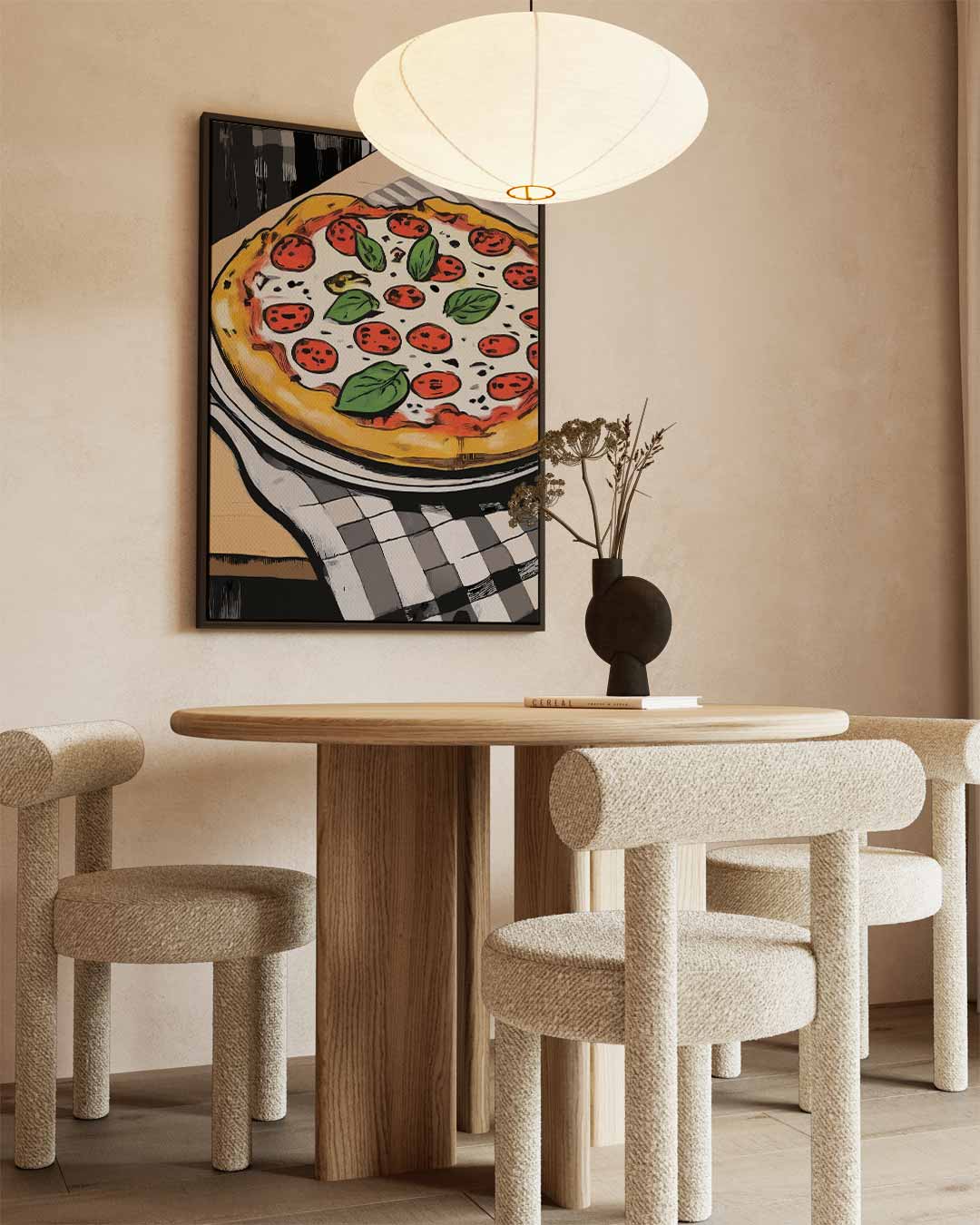 Pizza Delight Kunstwerk Kunstwerk-canvas-dibond-plexiglas-wanddecoratie-WallArtistic
