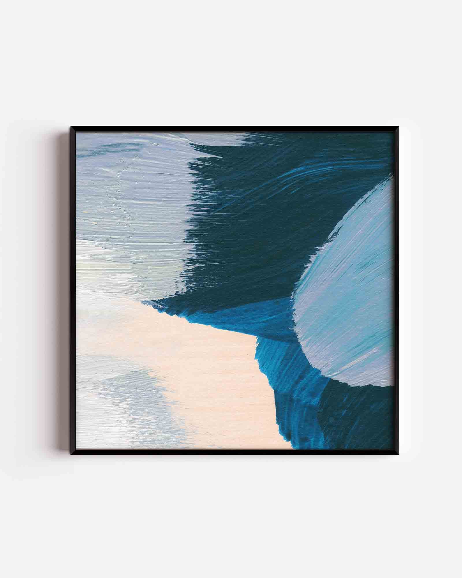Abstracte penseelstreken Poster