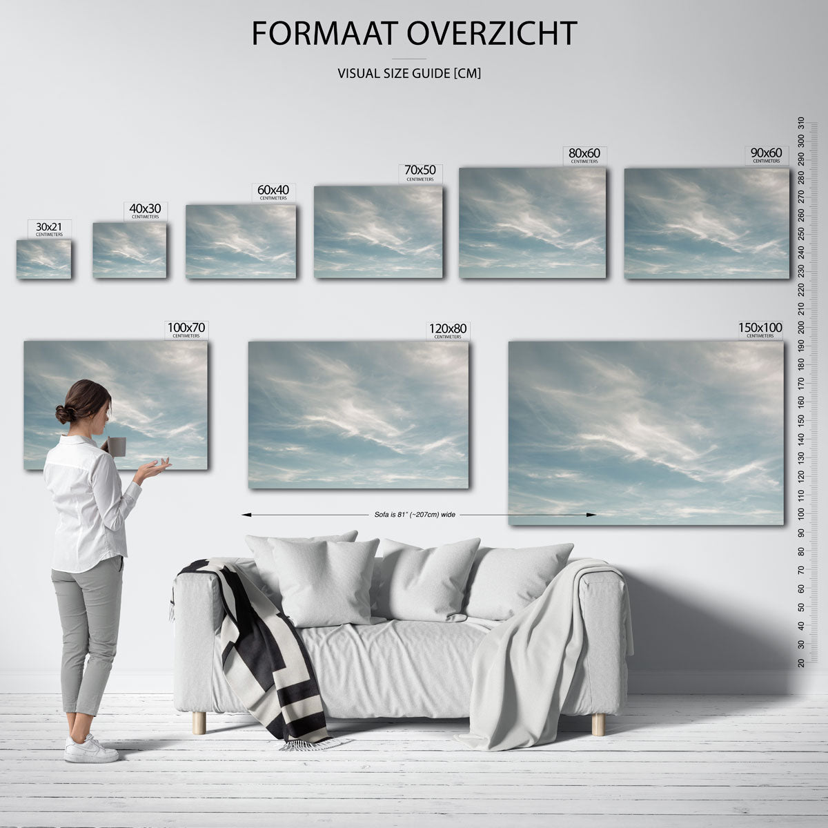 Rustige landschap Poster