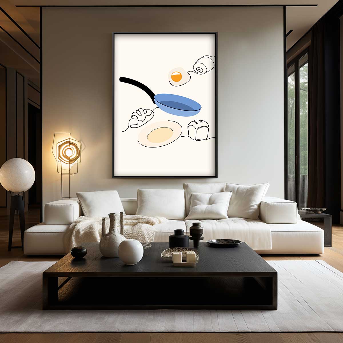 Ontbijt Ochtendglorie Kunstwerk-canvas-dibond-plexiglas-wanddecoratie-WallArtistic