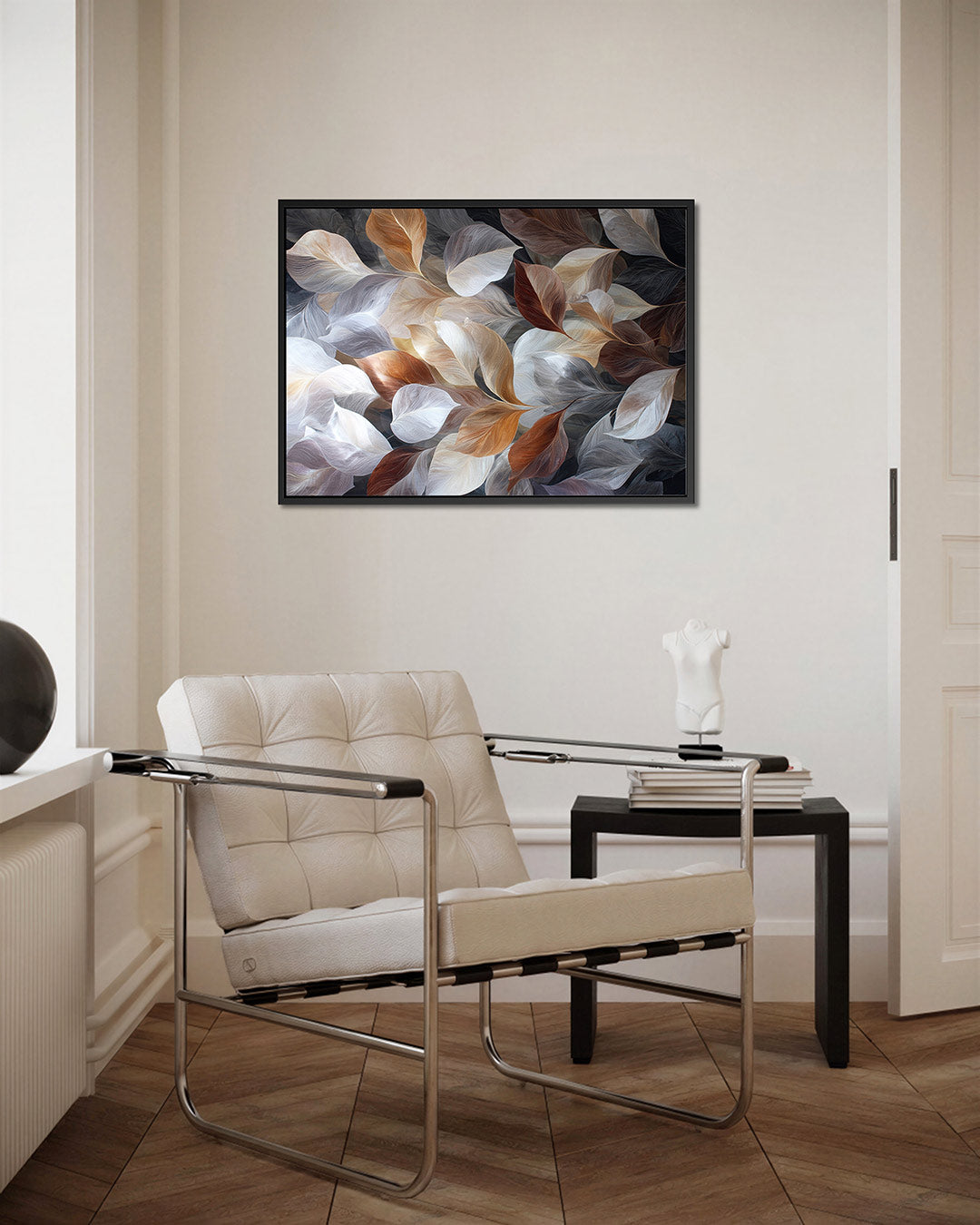 Vloeiende bladvormen Kunstwerk