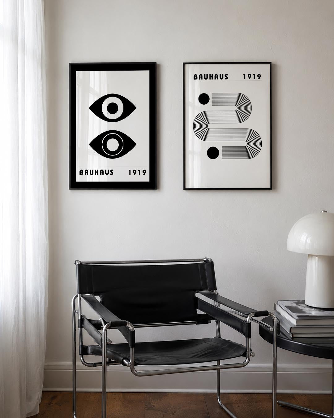 Oogvormen contrast Posterset