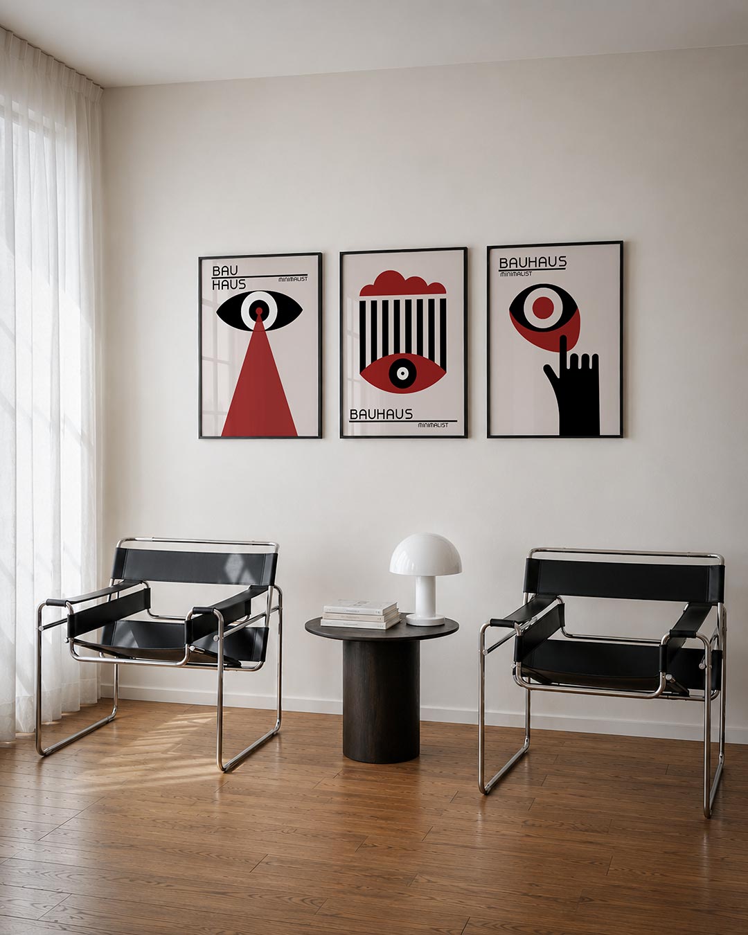 Oog en stralen Posterset