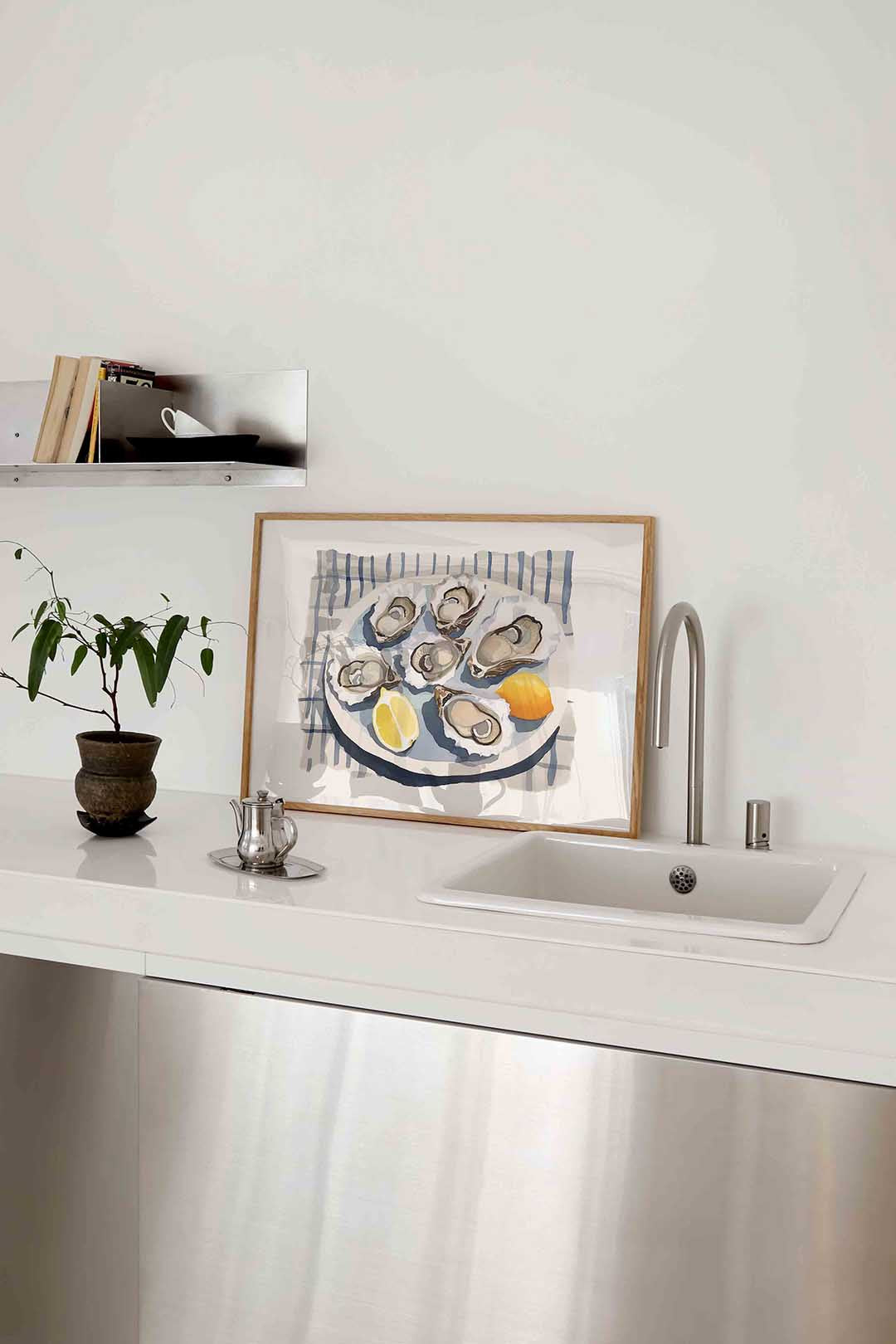 Oesters en citroen Poster