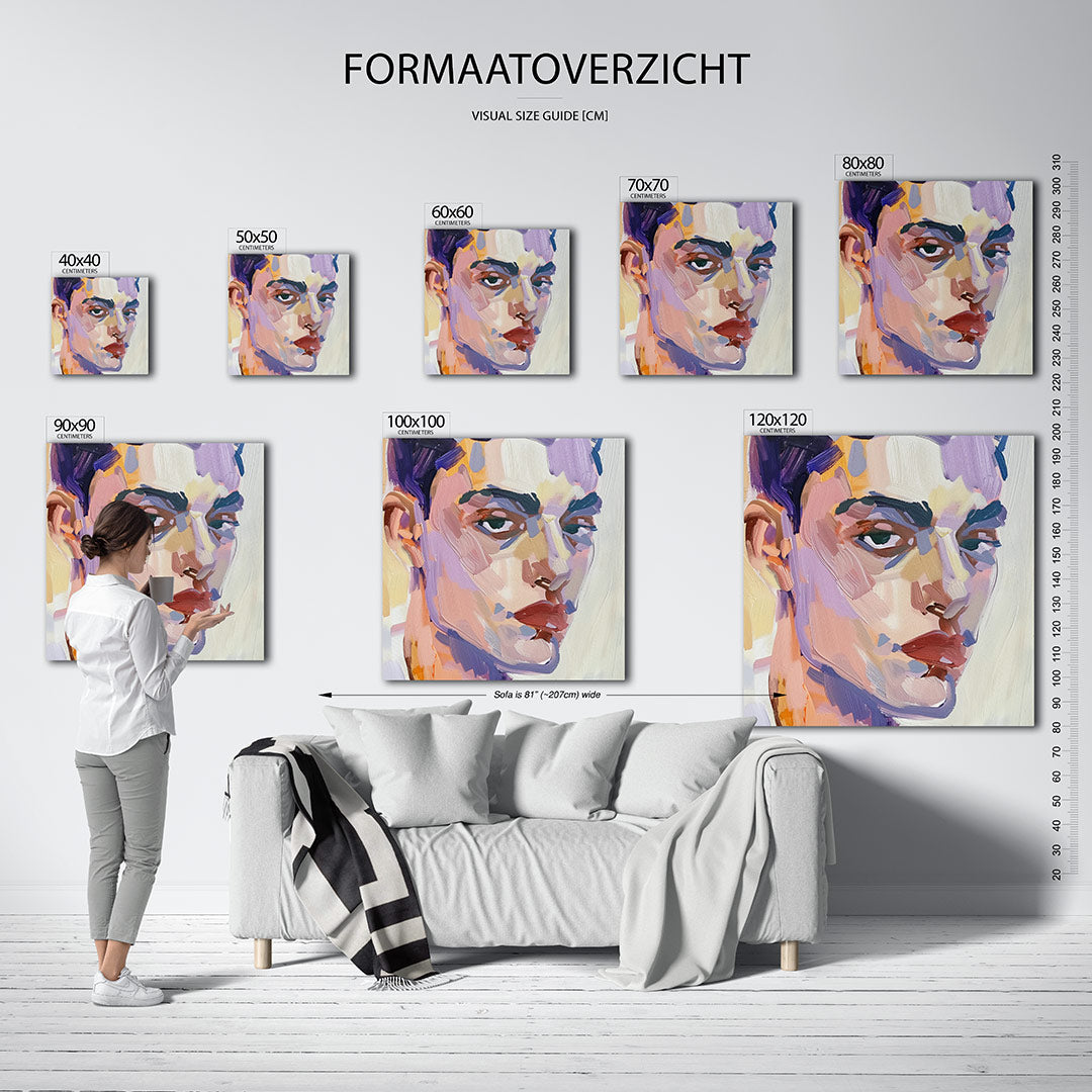 Portretstudie Kunstwerk