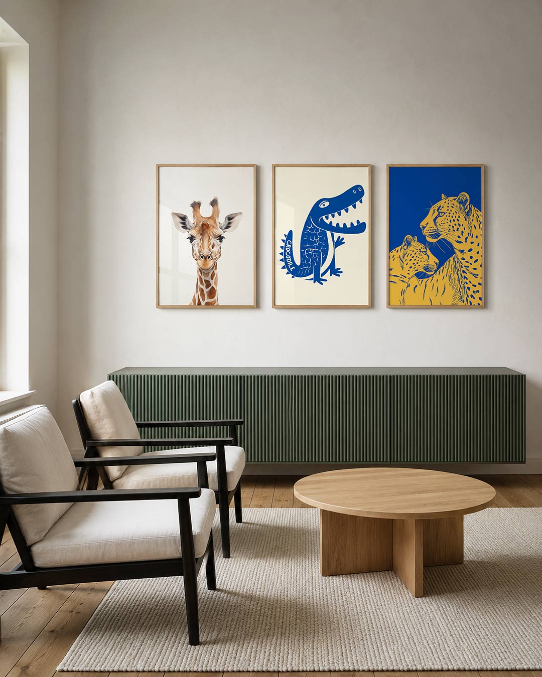 Giraffe portret Posterset