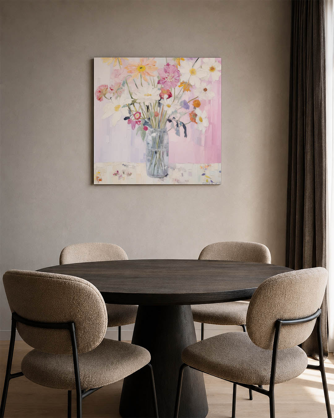 Bloemrijke compositie Kunstwerk