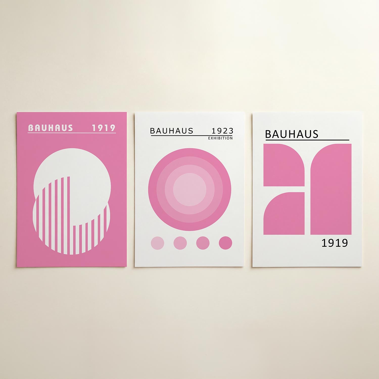 Cirkel en strepen Posterset