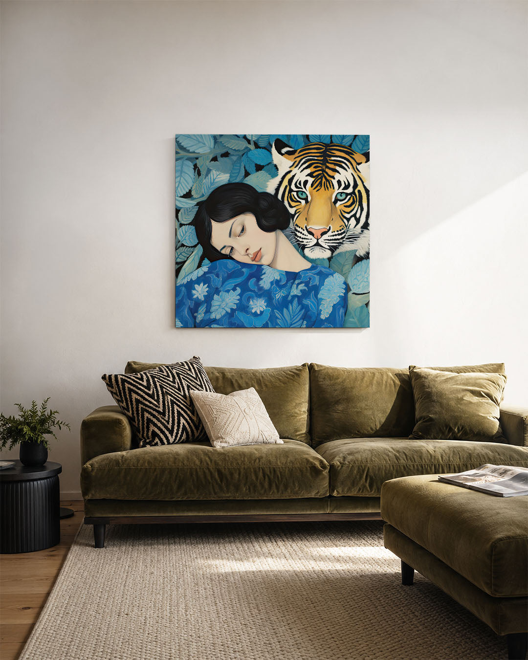 Dromerige tijger Kunstwerk
