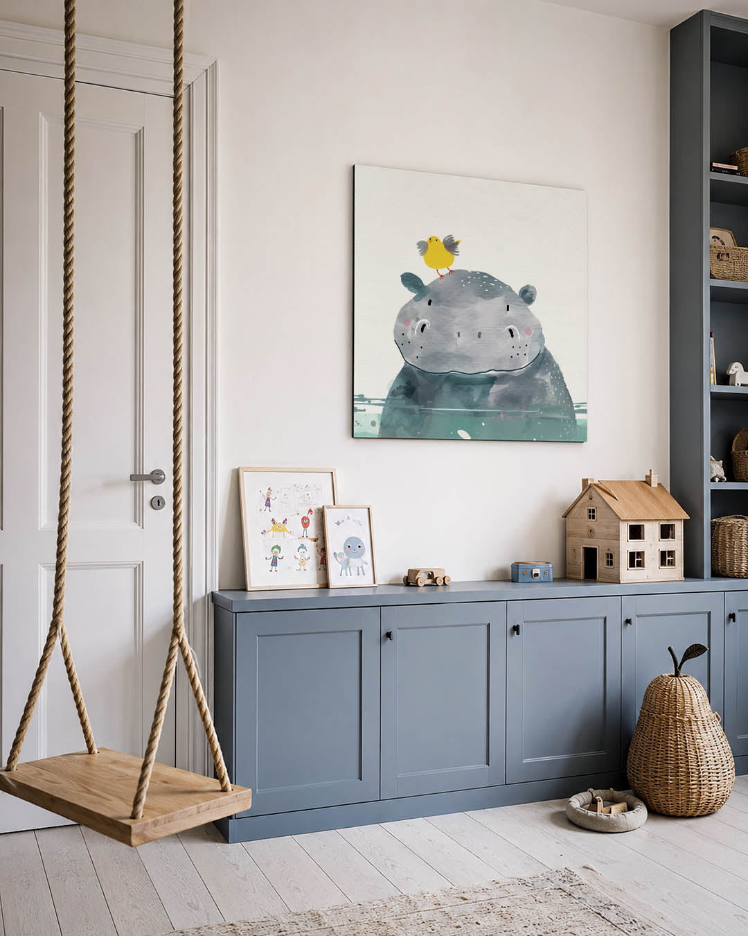 Dierenvrienden illustratie Kunstwerk