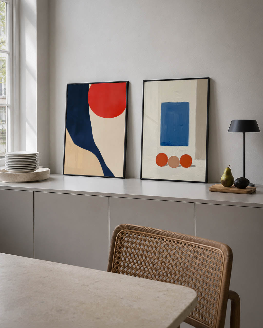 Vormen en kleurvlakken Posterset