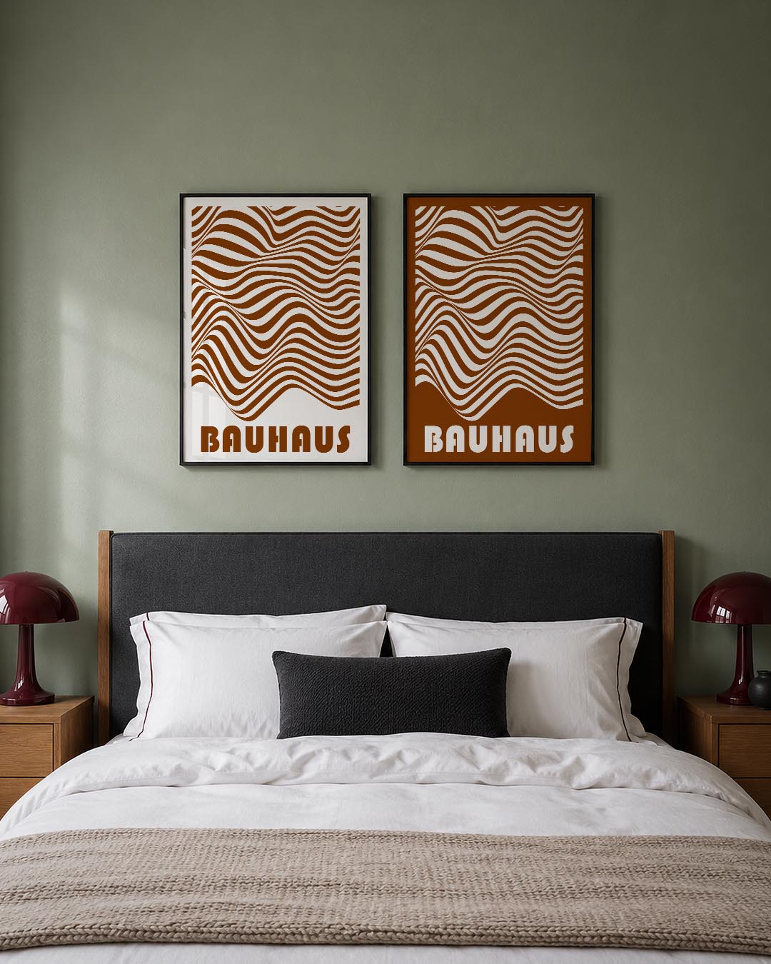 Golvend lijnenspel Posterset