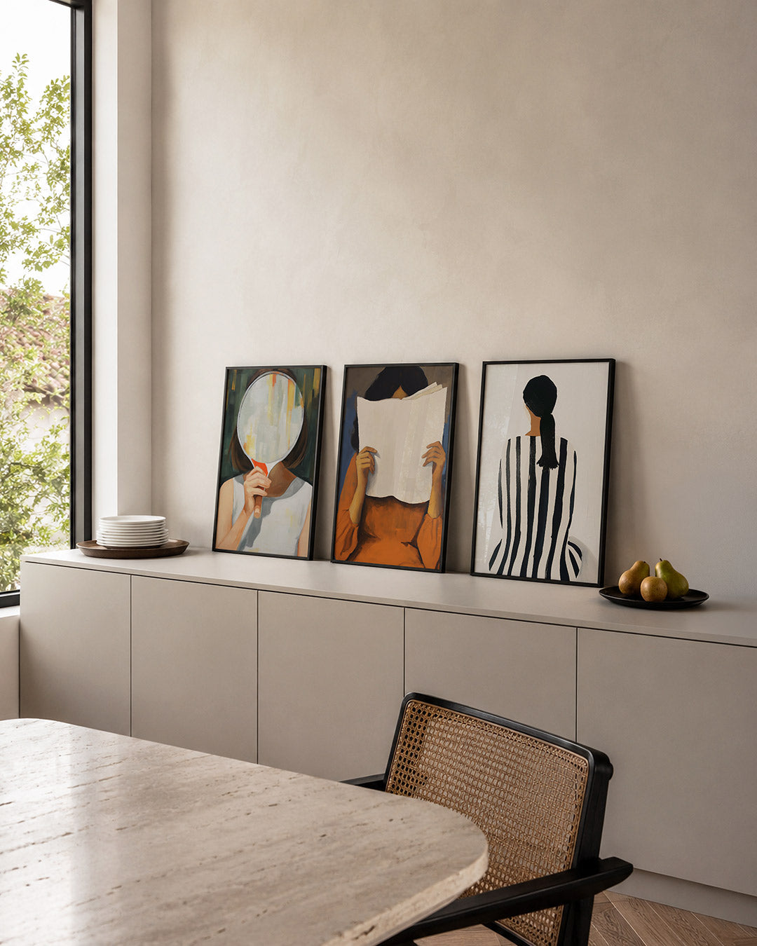 Spiegelbeeld en kleur Posterset