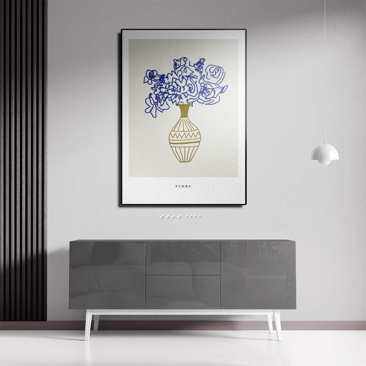 Kleurrijke Bloemen in Elegante Vaas Kunstwerk-canvas-dibond-plexiglas-wanddecoratie-WallArtistic